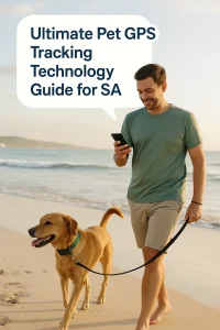 Owner & dog on the beach