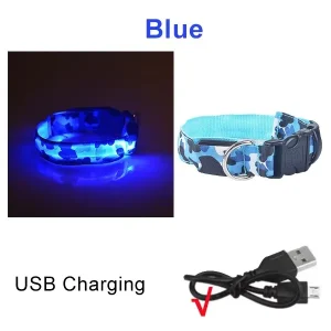 Blue LED collar