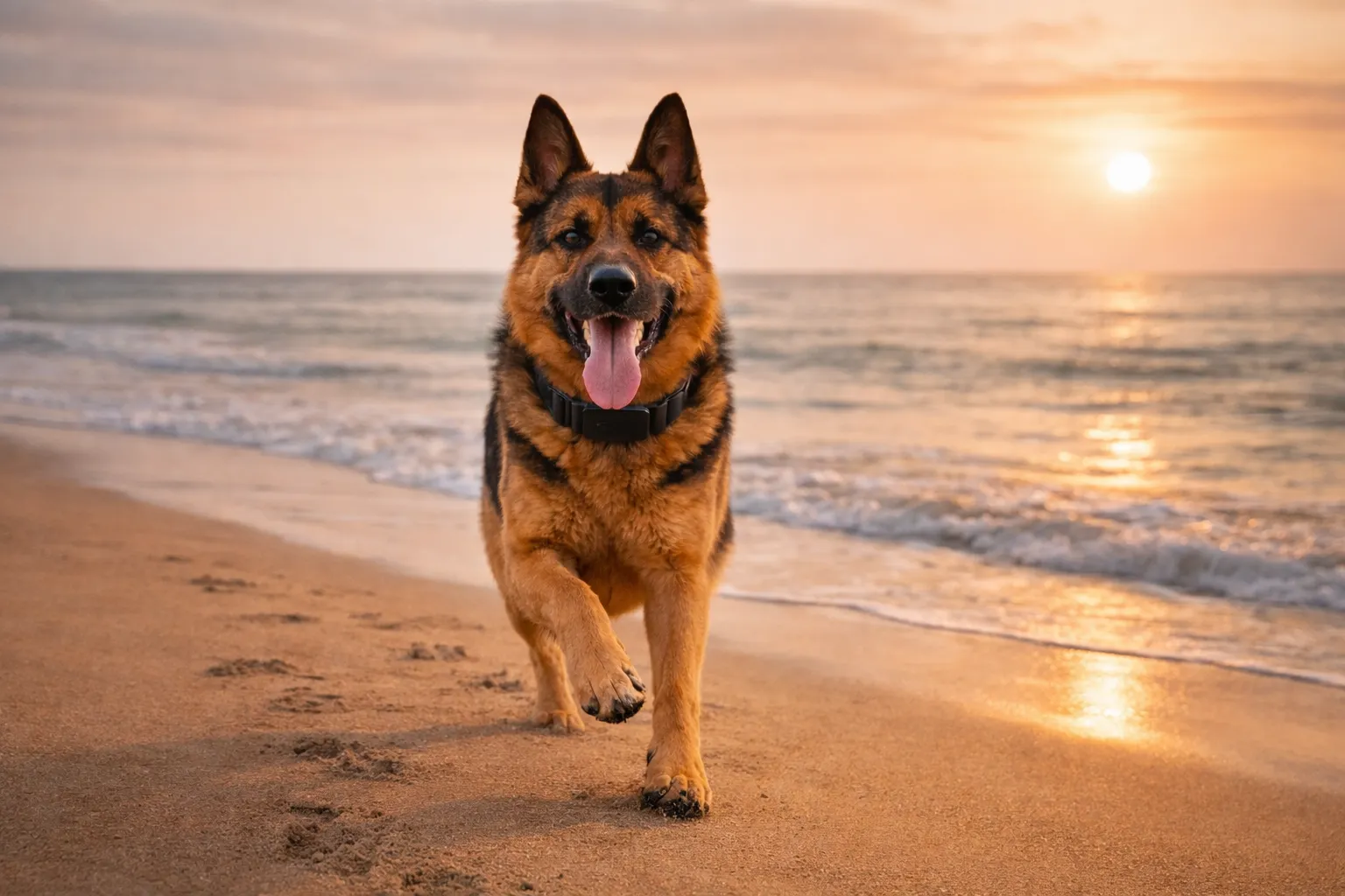 Dog on beach