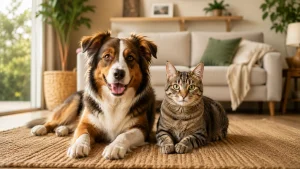 pets on mat
